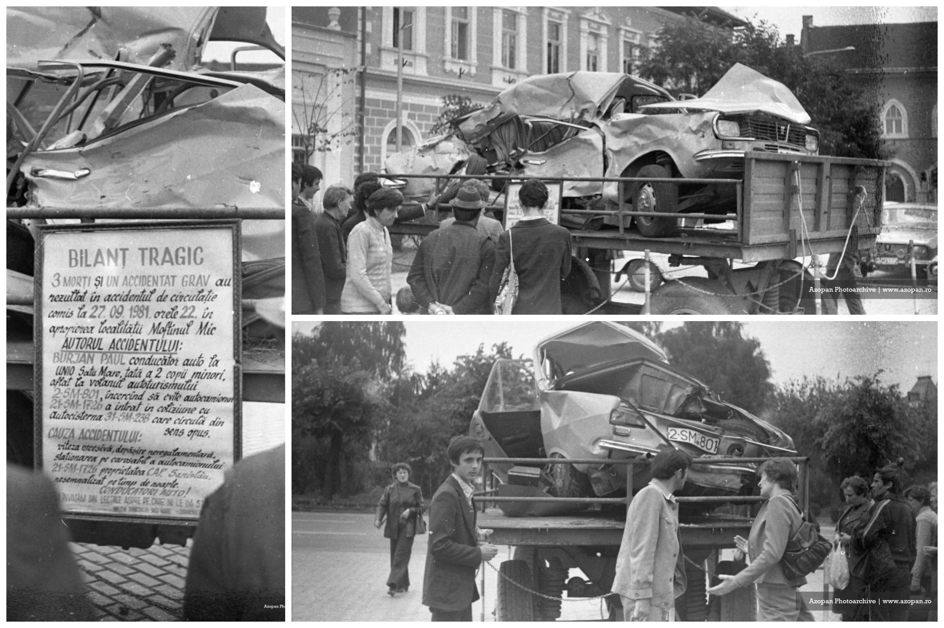 FOTOGALERIE. Accidentul cu trei morți care a șocat sătmărenii. Prezentat în centrul Sătmarului