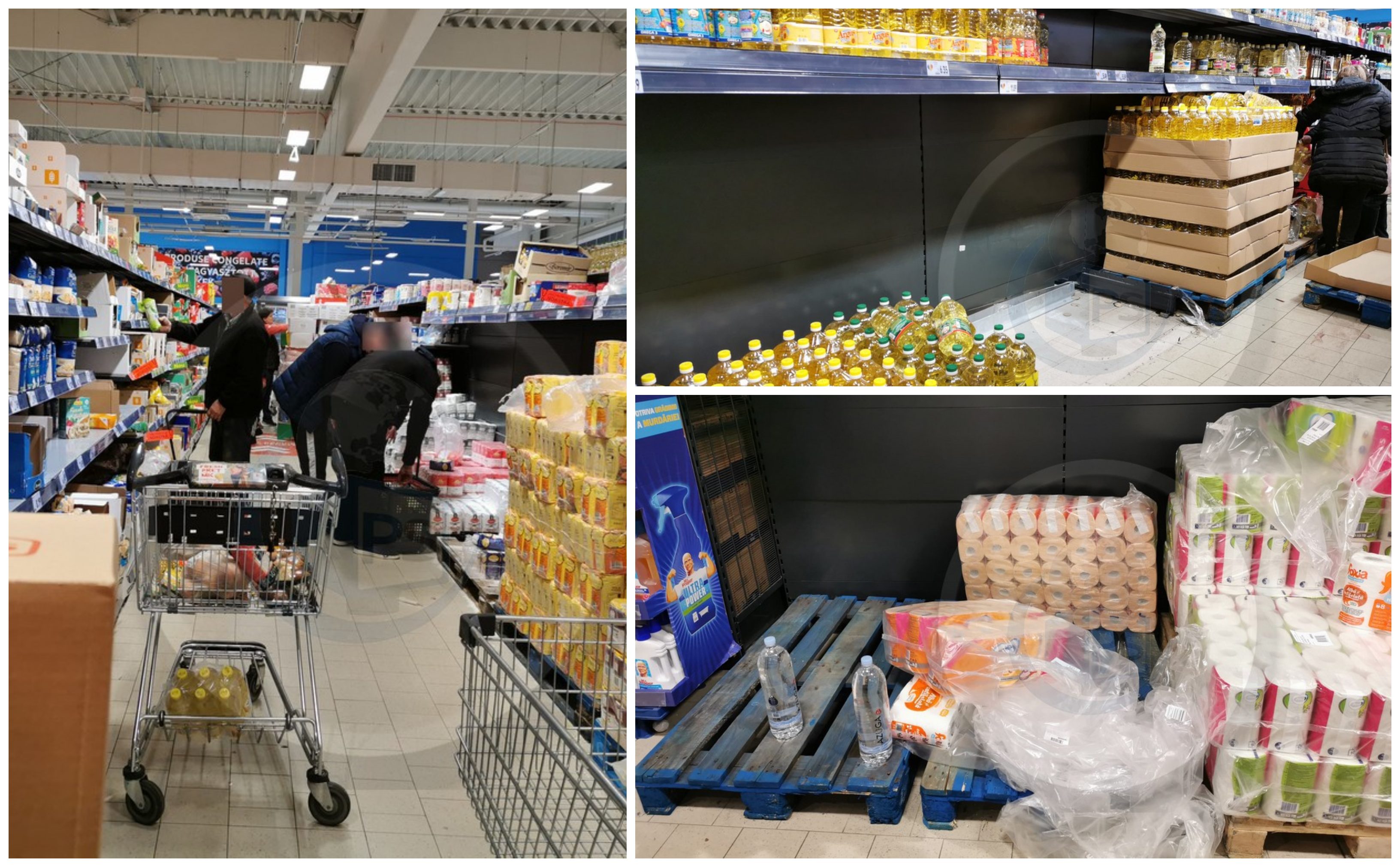 FOTOGALERIE. Cumpărăturile "de urgență" ale sătmărenilor lasă în urmă haos și mizerie