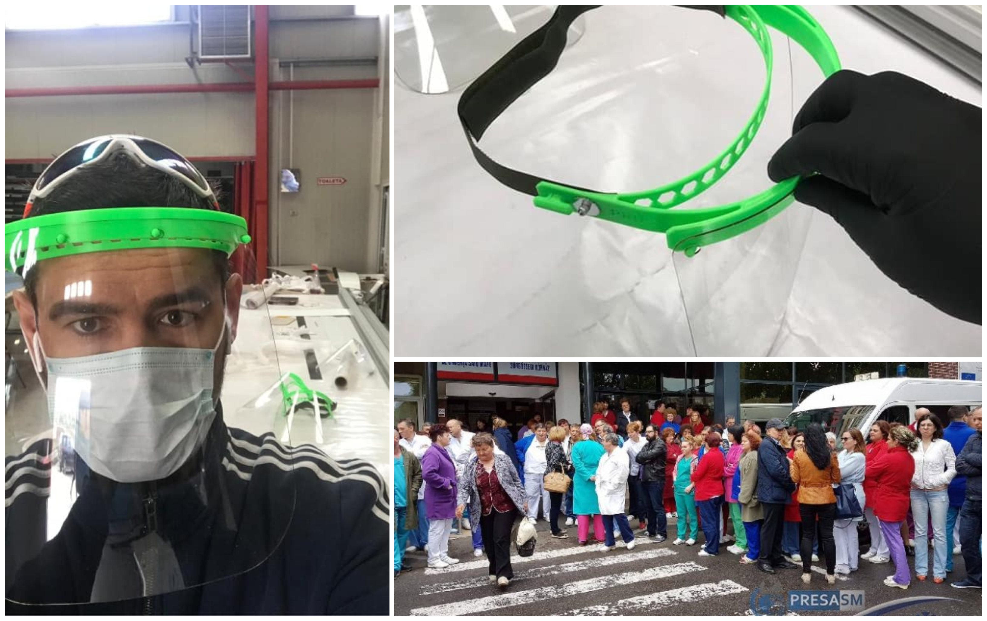 VIDEO. Medicul din Satu Mare care produce viziere pentru doctori în lupta cu COVID19