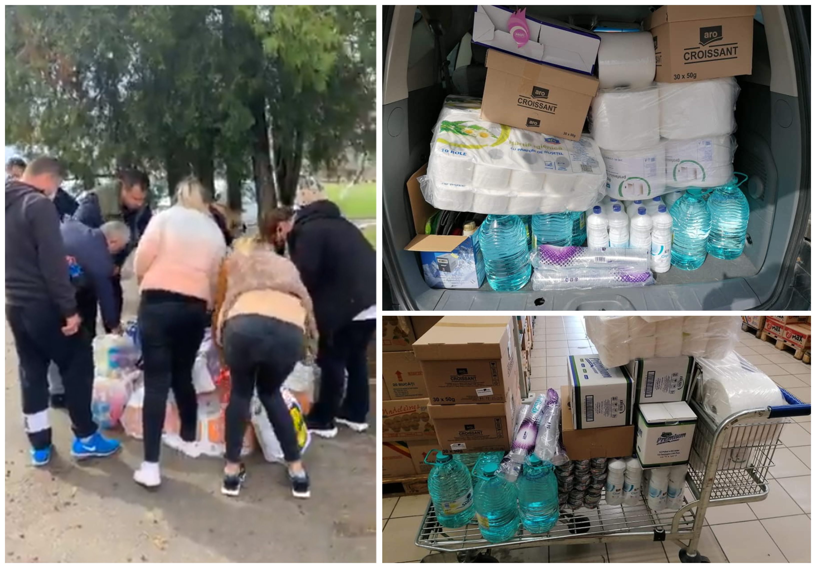 FOTO/VIDEO. Sătmăreni cu suflet uriaș! Le duc provizii carantinaților din Satu Mare