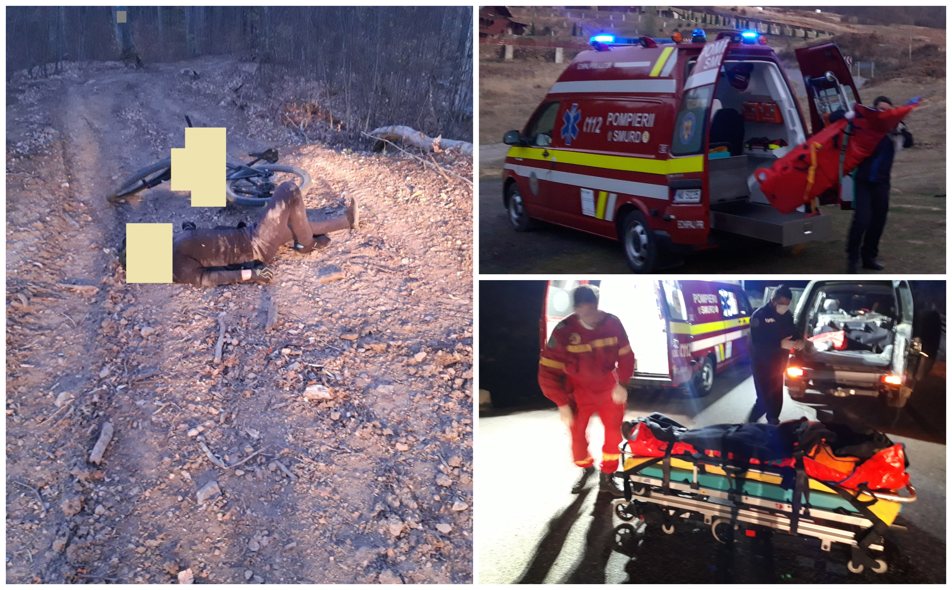 FOTOGALERIE. Sătmărean rănit grav într-o zonă greu accesibilă. La un pas de tragedie