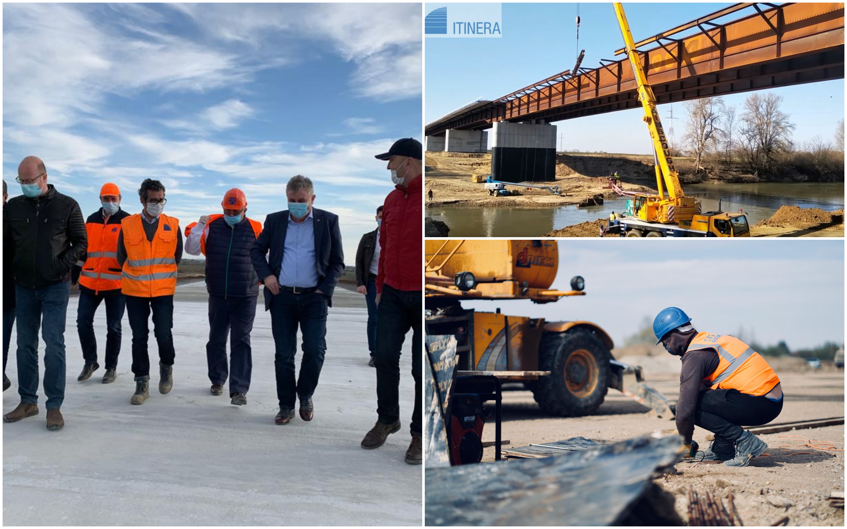 FOTO. Ministrul Transporturilor, pe Centura Sătmarului: "Am cerut accelerarea lucrărilor"