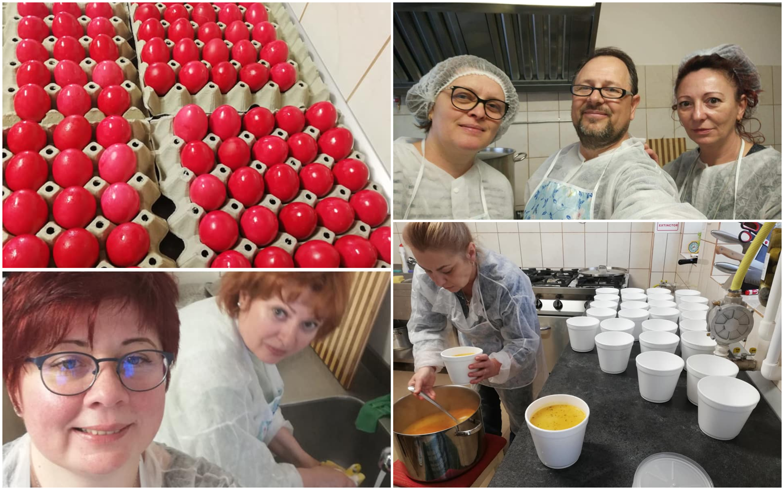 FOTO. Voluntarii din Satu Mare pregătesc coșuri de Paște pentru sărmani