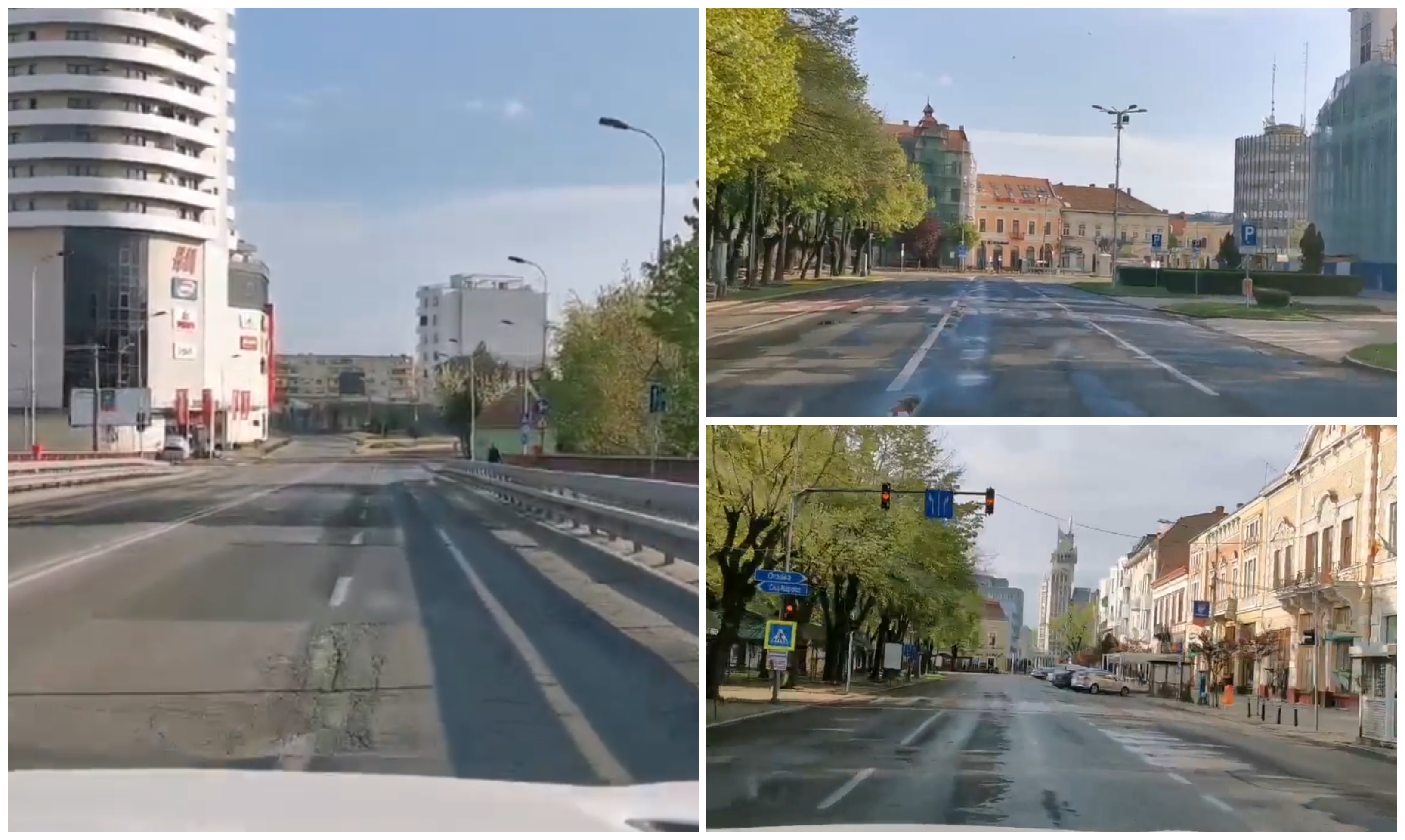 VIDEO. Străzi total pustii în municipiul Satu Mare. Un Paște cum nu a mai fost