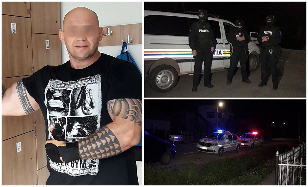 VIDEO. Un individ a sărit cu toporul să omoare polițiștii. Împușcat și dus la Urgență