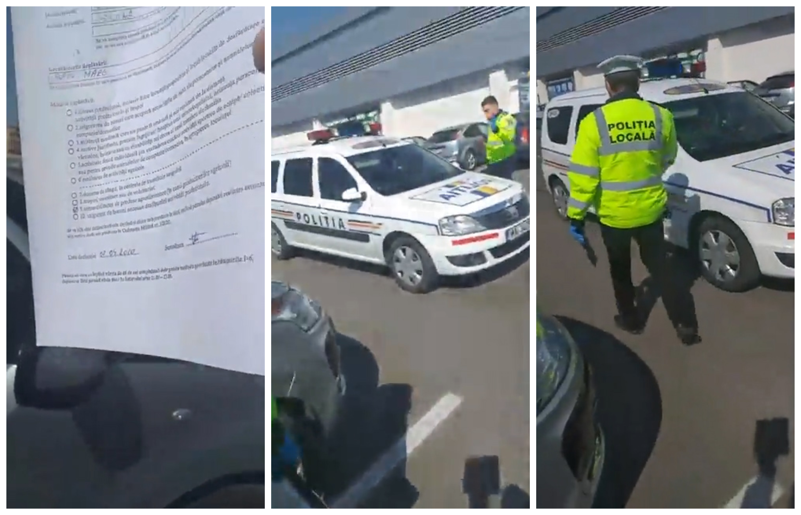 VIDEO. Scandal și amenzi usturătoare. Poliția vs sătmăreni în parcare la Lidl Satu Mare