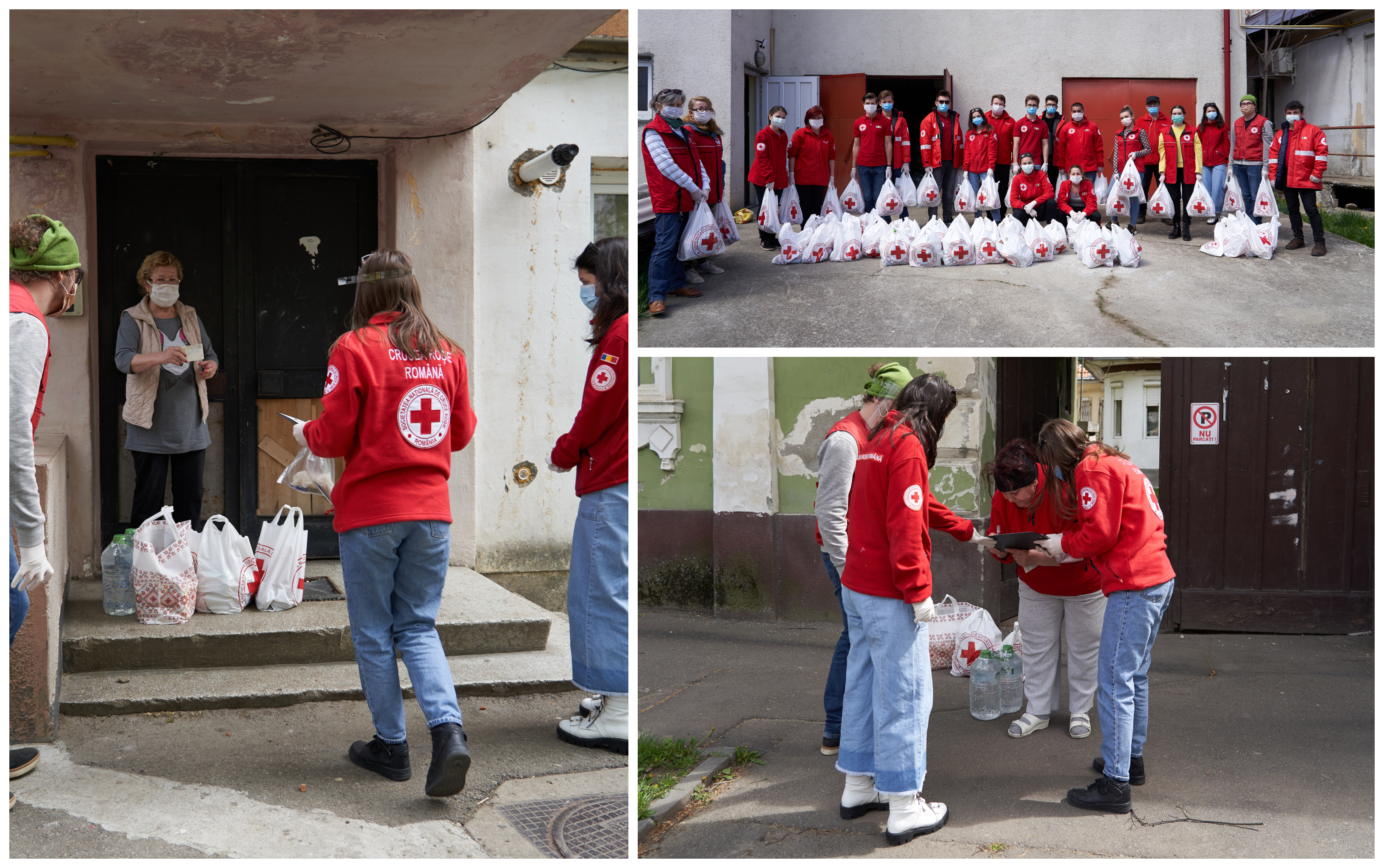 FOTO/VIDEO. Solidaritate rar întâlnită! Zeci de tineri voluntari, sute de vârstnici ajutați