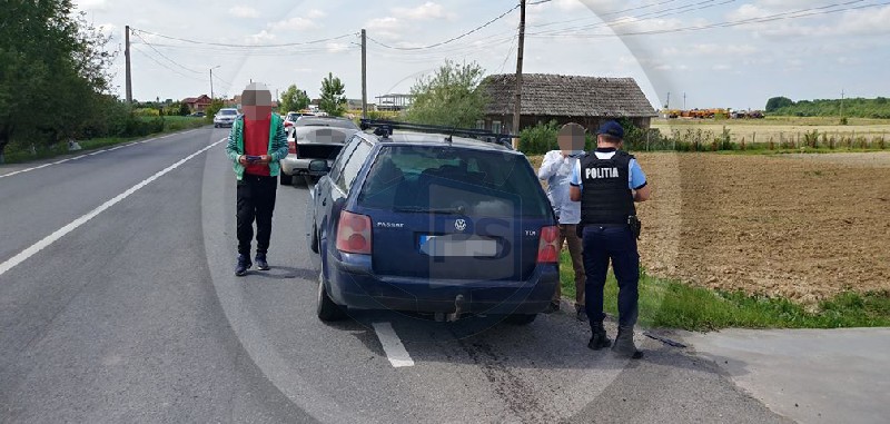 FOTO. Accident pe DN 19. Coliziune între două autoturisme