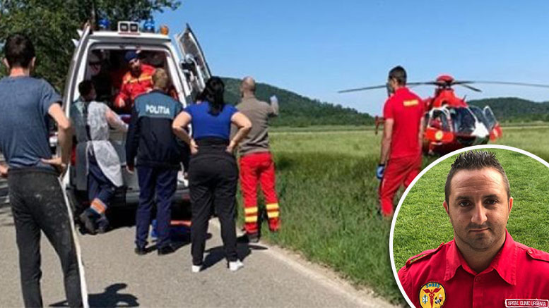 FOTO. Povestea asistentului SMURD, chemat să își salveze propriul copil