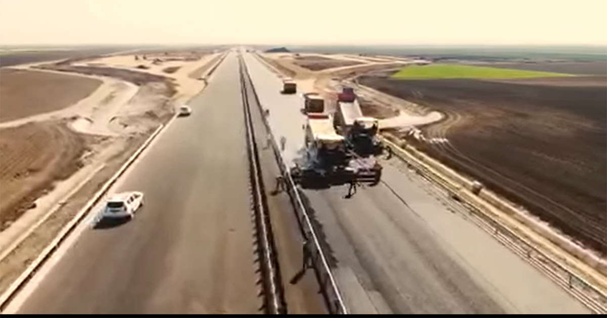 FOTO/VIDEO. Secțiunea Biharia-Borş a Autostrăzii Transilvania, gata în proporţie de 84%