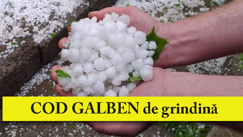 Cod galben de furtuni și grindină. Lista localităților sătmărene aflate sub atenționare