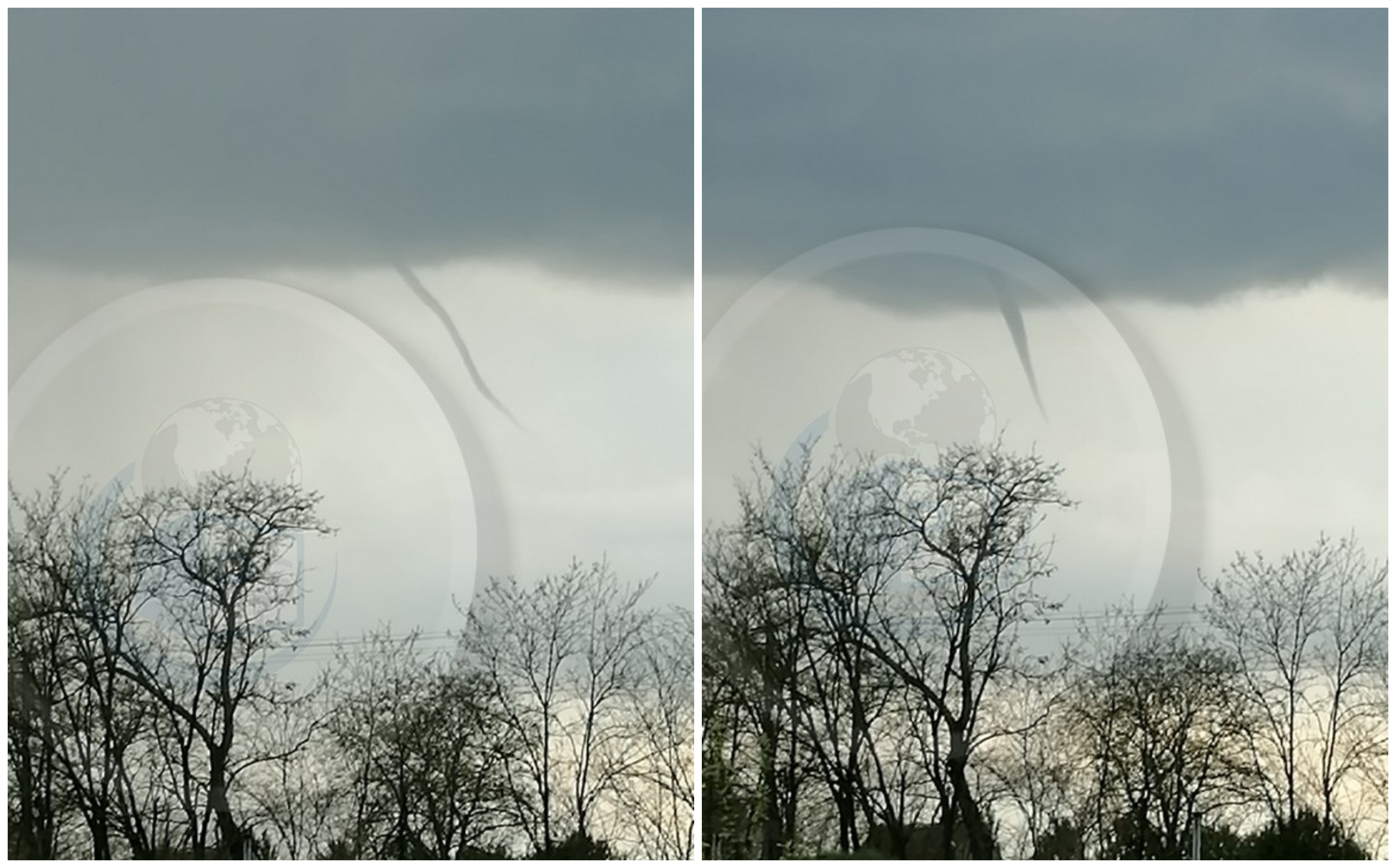 FOTO/VIDEO. Fenomen meteo spectaculos în județul Satu Mare