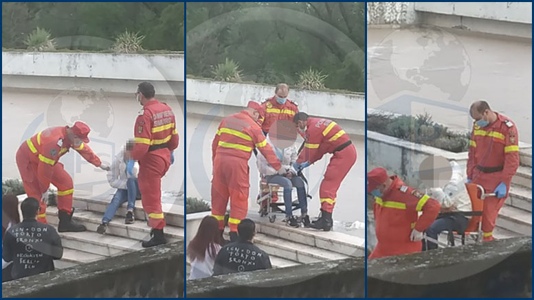 FOTO/VIDEO. Femeie găsită inconștientă în centrul Sătmarului. Doi tineri i-au venit în ajutor