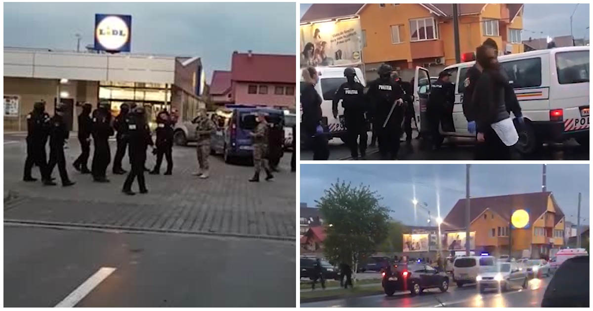 VIDEO. Reglare de conturi cu săbiile între clanurile țigănești. Intervenție în forță a mascaților