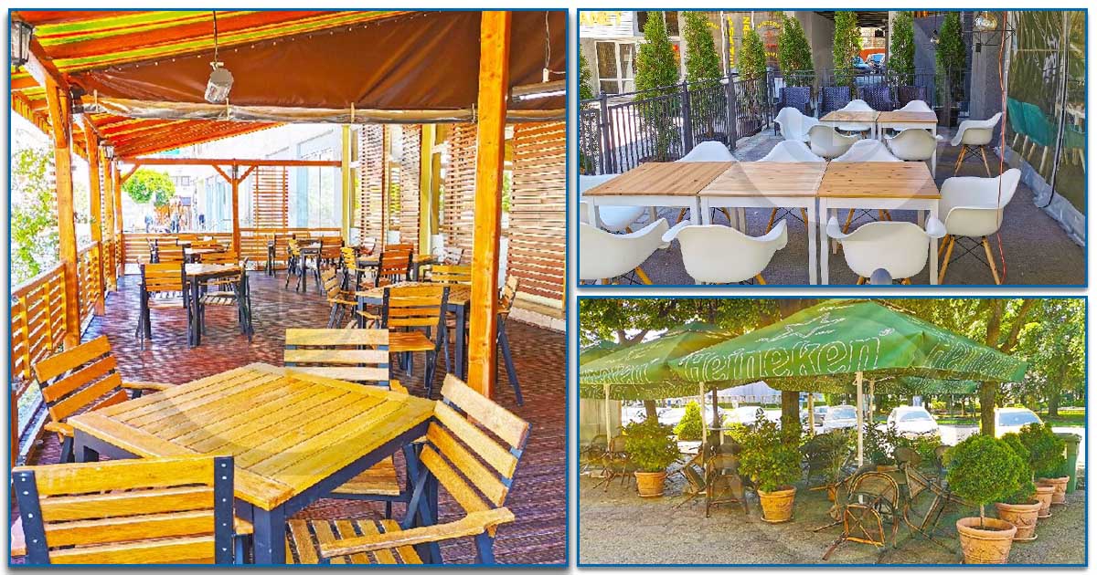 FOTOGALERIE. Se pregătesc terasele din Satu Mare. Primele imagini