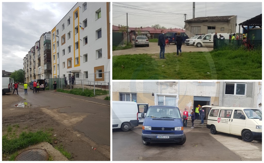 FOTO. După ce și-au bătut joc de carantină, ajutoare și pentru scandalagii în Satu Mare