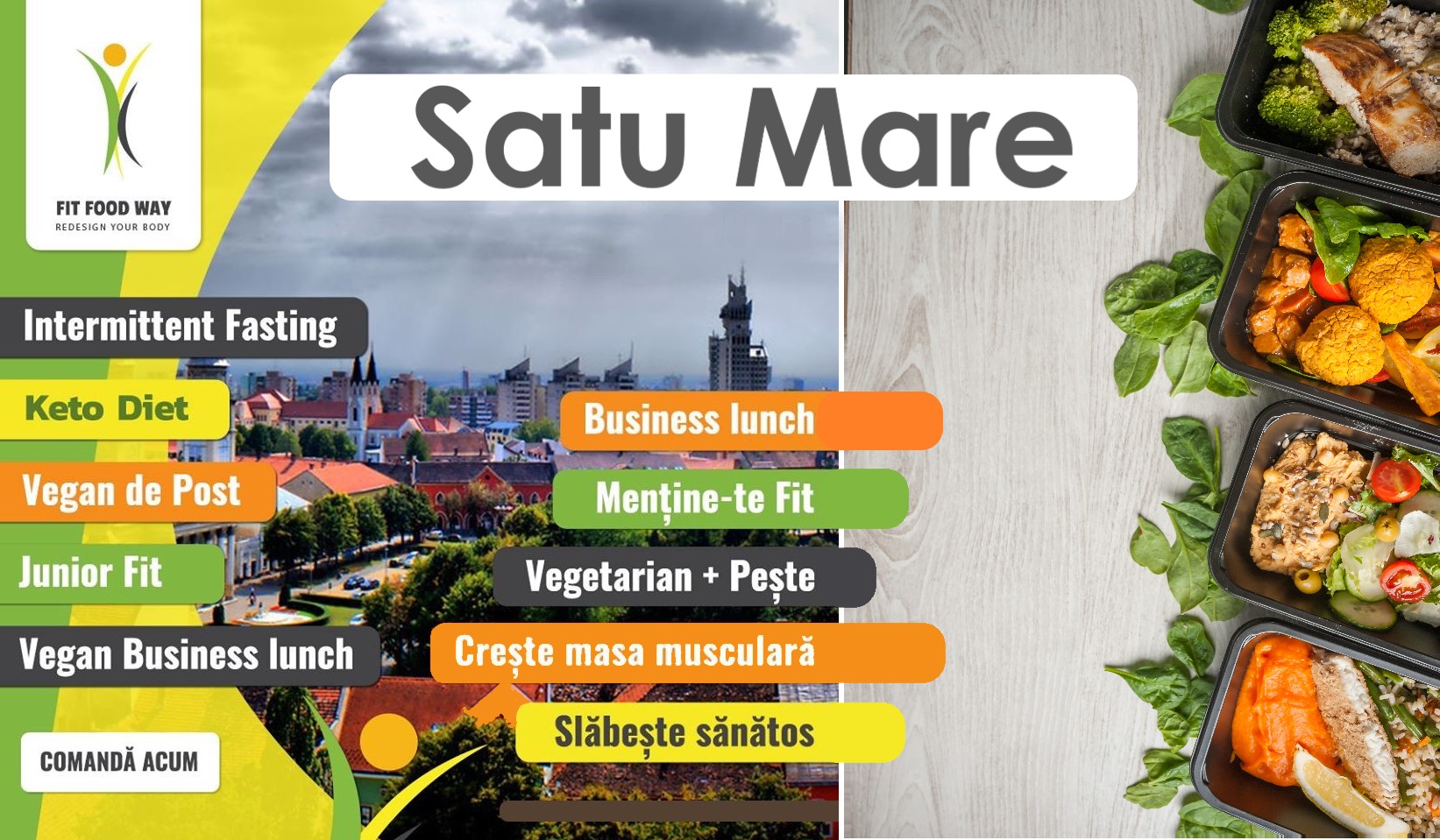FOTO. Din mai ai mâncare sănătoasă oriunde îți dorești în Satu Mare!
