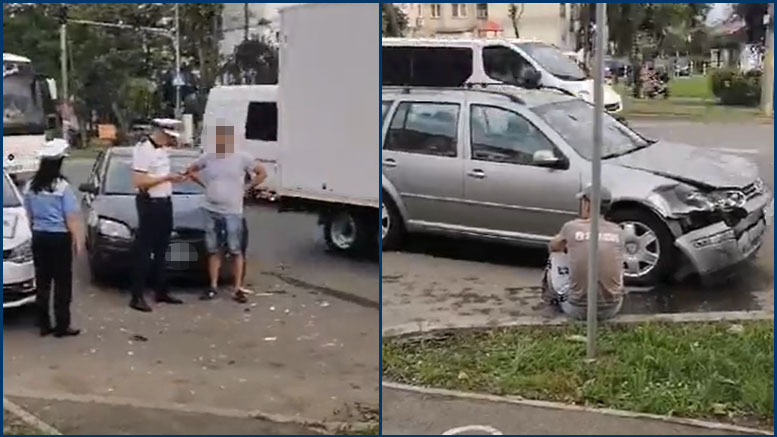 FOTO/VIDEO. Copil (1 an) rănit în urma accidentului de pe Drumul Careiului. Dus la Urgență