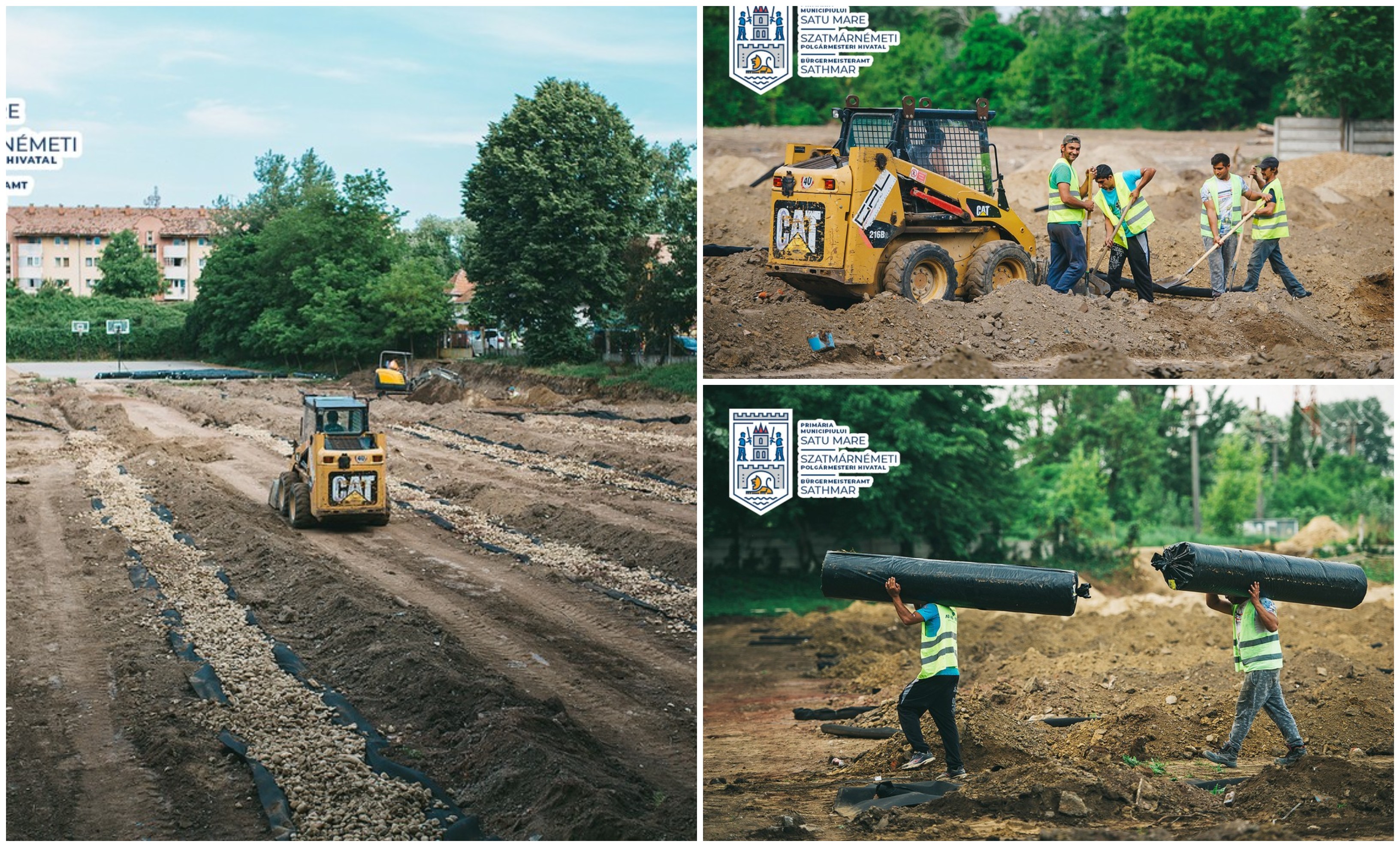 FOTÓ/VIDEÓ. Elkezdődött a Dinamo sportbázison lévő müfűves labdarúgópálya építése