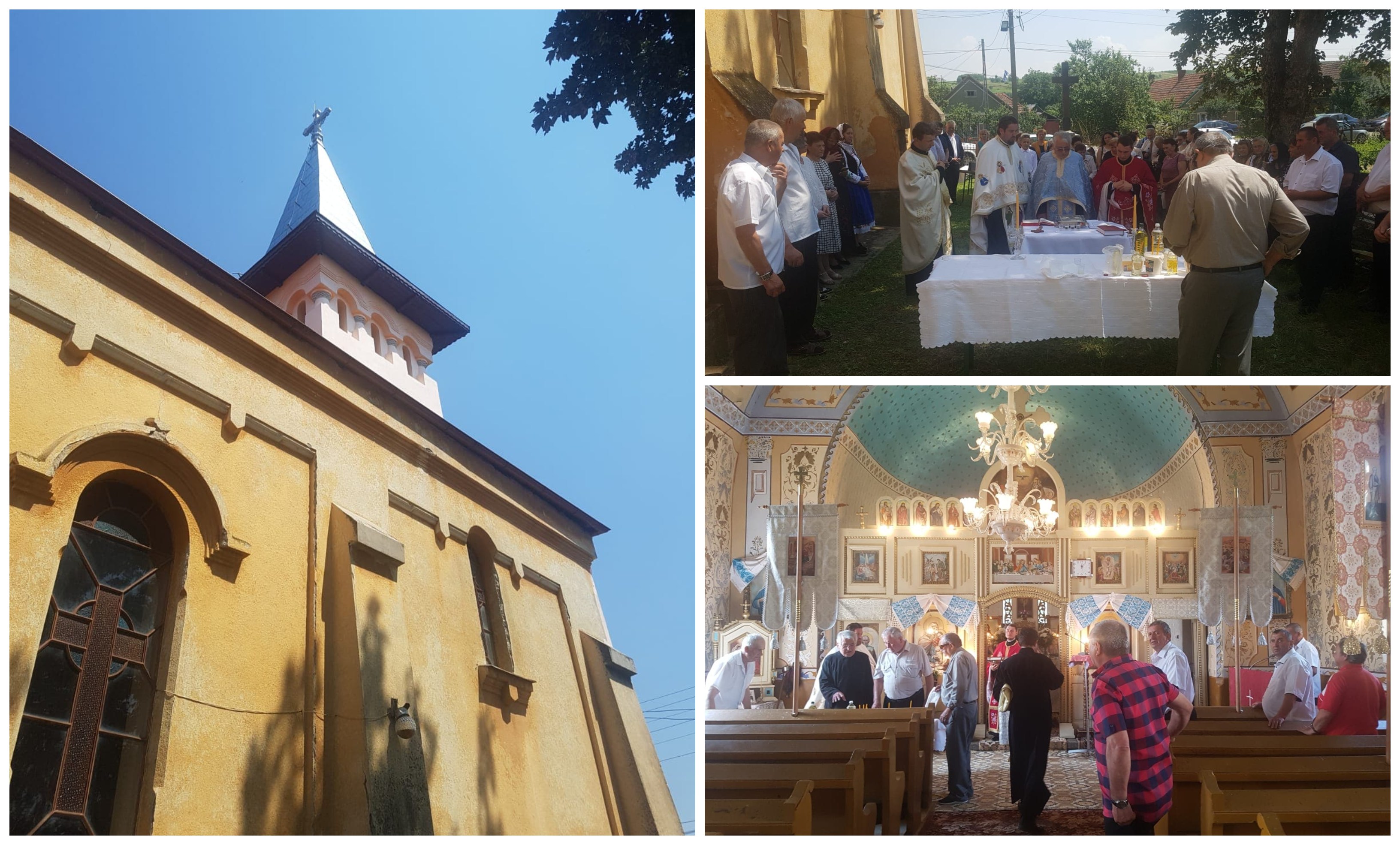 FOTOGALERIE. Moment istoric la o biserică din județul Satu Mare, cu un secol de existență