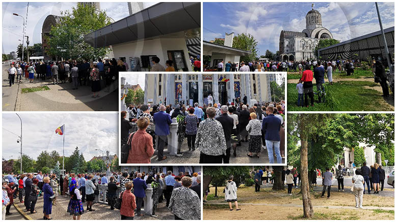 FOTOGALERIE. Rusalii în vreme de restricții. Înghesuială la biserici. Au intervenit autoritățile