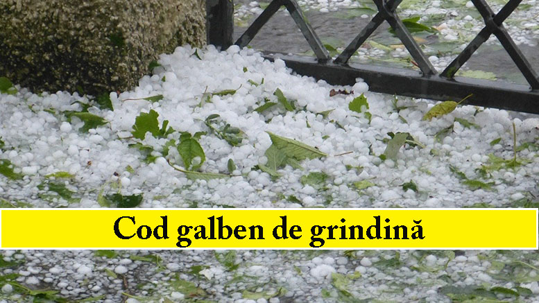 Noi localități din județ, aflate sub avertizare. Codul galben de grindină și furtună, extins și prelungit