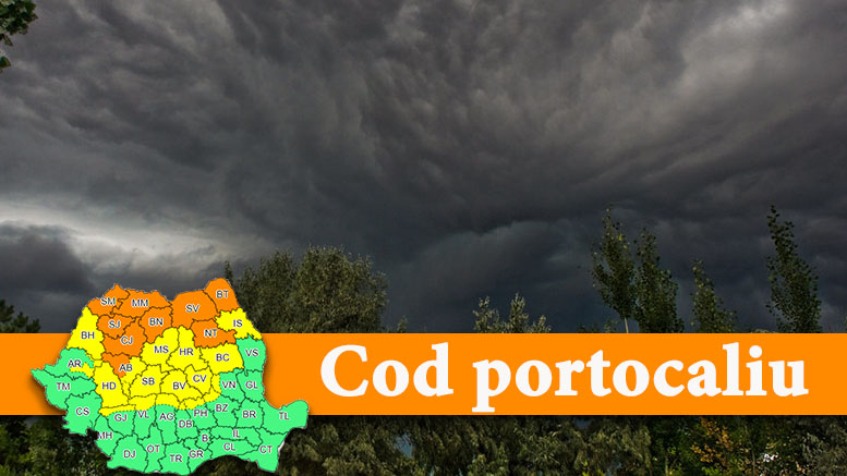 Satu Mare intră astăzi, din nou, sub Cod portocaliu de ploi și furtuni