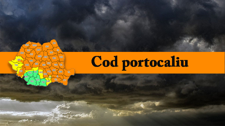 Cod portocaliu de furtuni și vijelii pentru Satu Mare. Când expiră avertizarea meteo