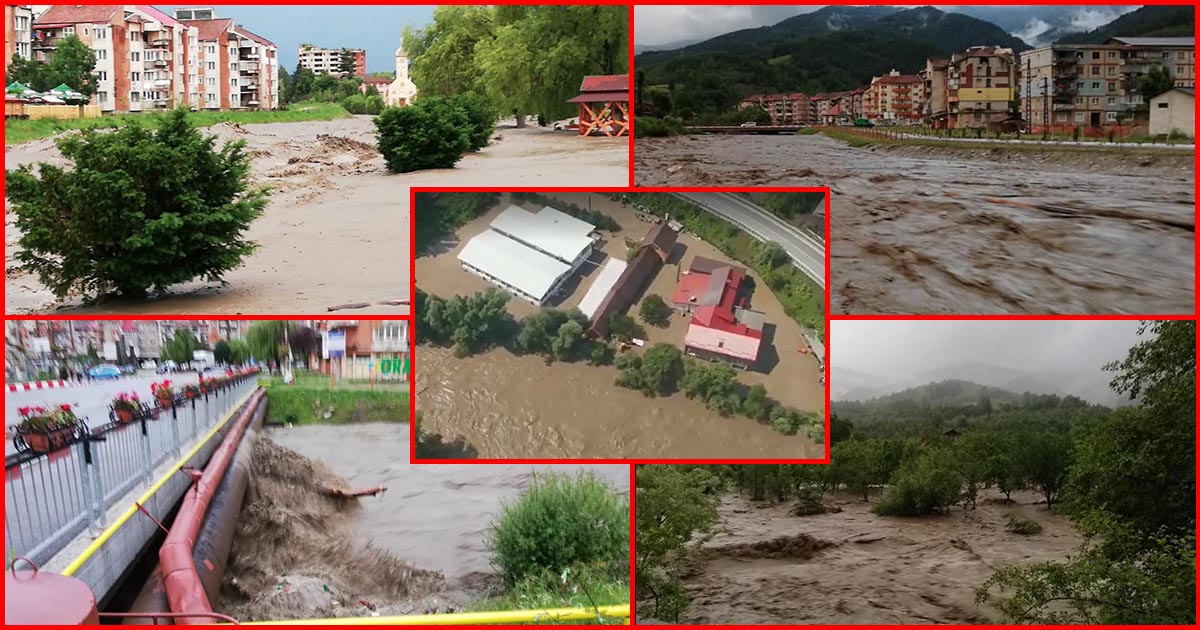 FOTO/VIDEO. Sute de oameni evacuați în Hunedoara. Defileul Jiului, închis