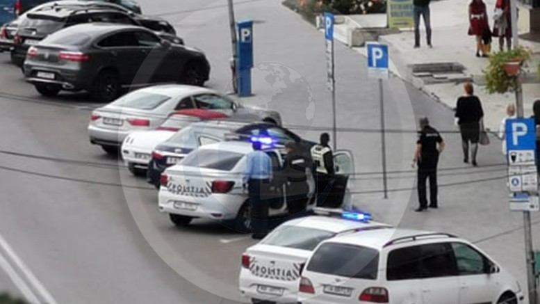 VIDEO. Bărbat arestat în centrul municipiului Satu Mare. A amenințat cu cuțitul