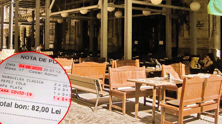Patronul terasei care a aplicat taxa COVID, amendat. Ce sumă va trebui să plătească