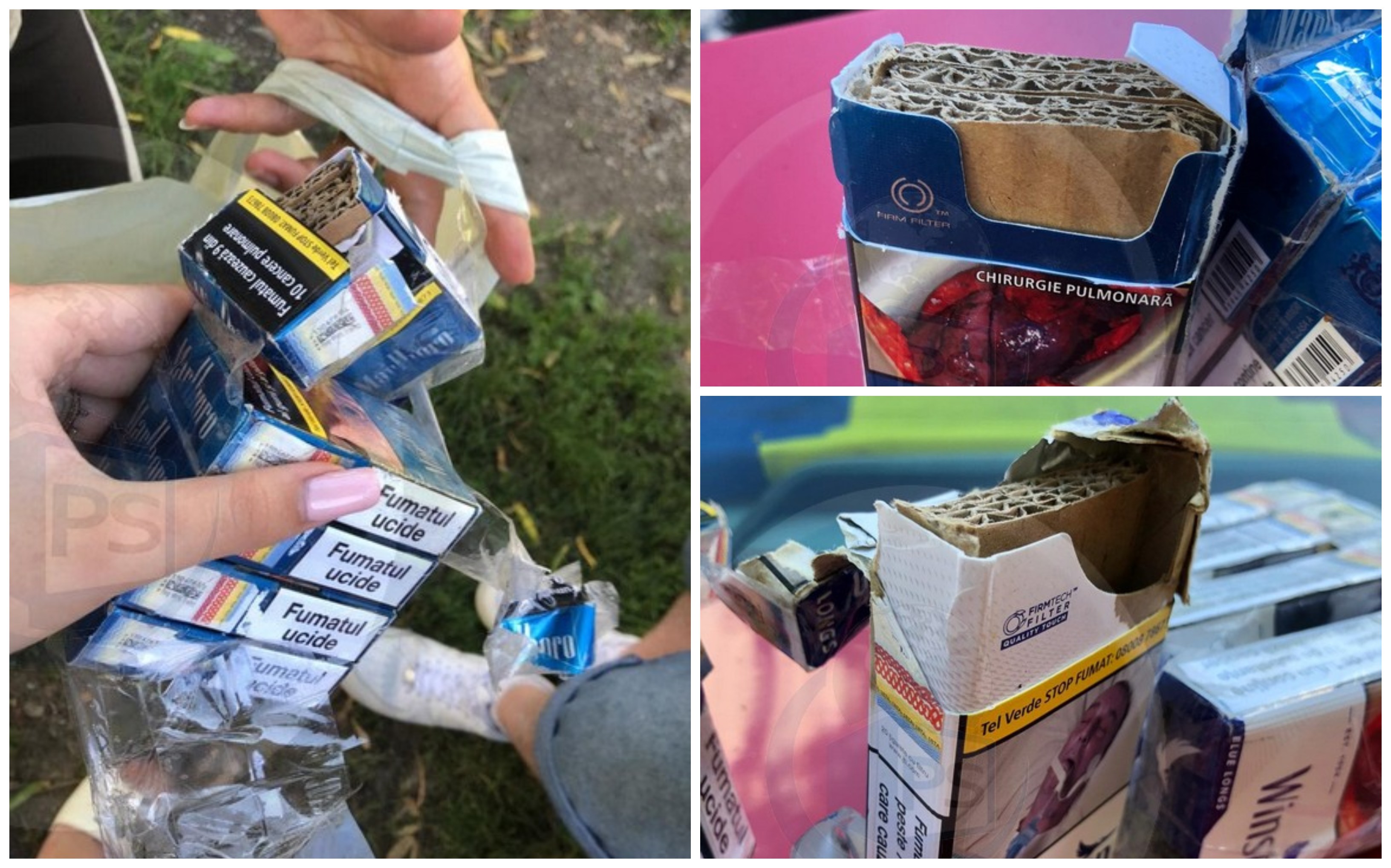 FOTOGALERIE. Țeapă cu țigări în parcare la Kaufland. Escrocii iau cu asalt supermarket-urile