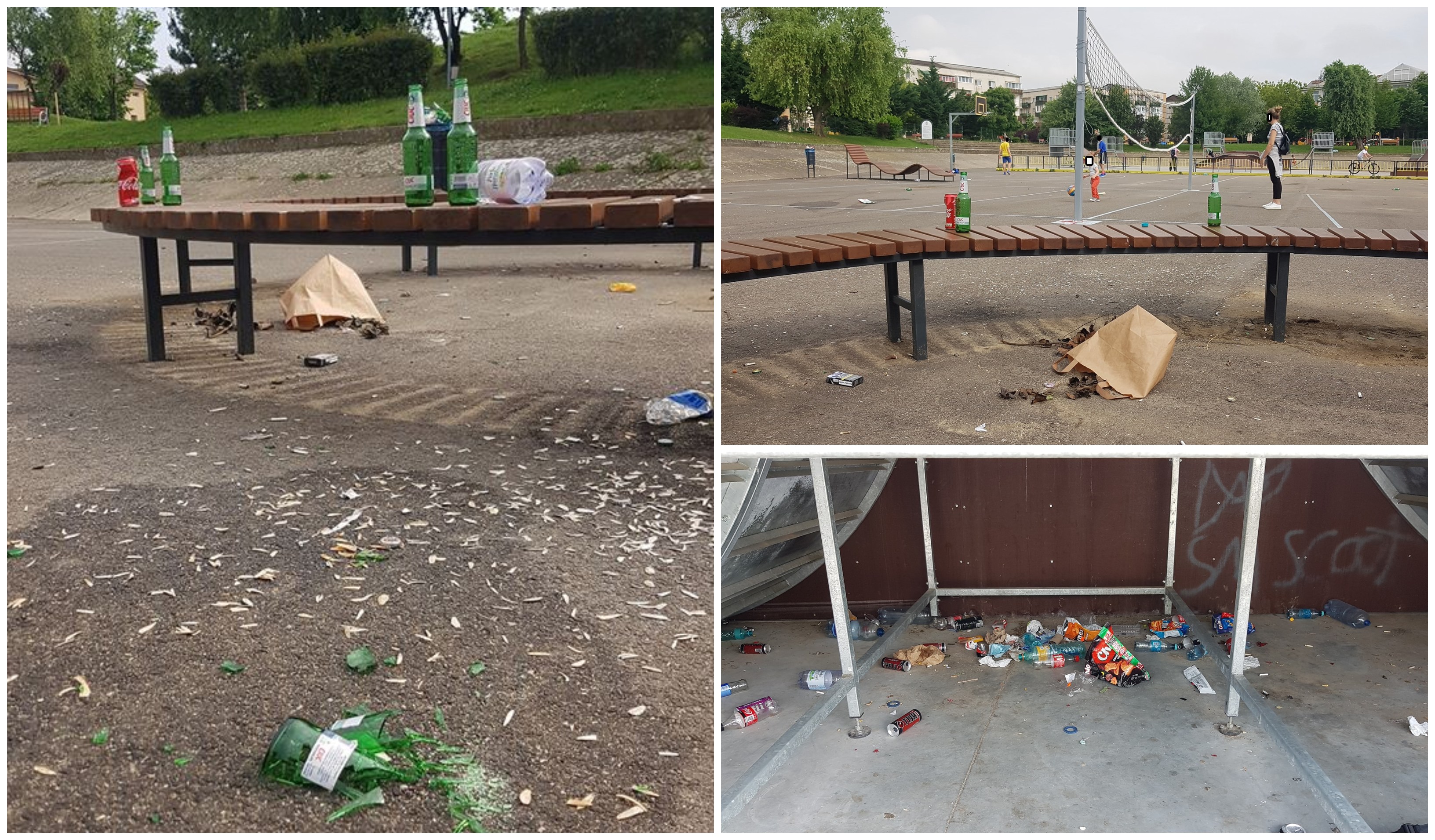 FOTOGALERIE. ”Marea relaxare” la unii sătmăreni. Parcul ”UFO”, uriașă groapă de gunoi!