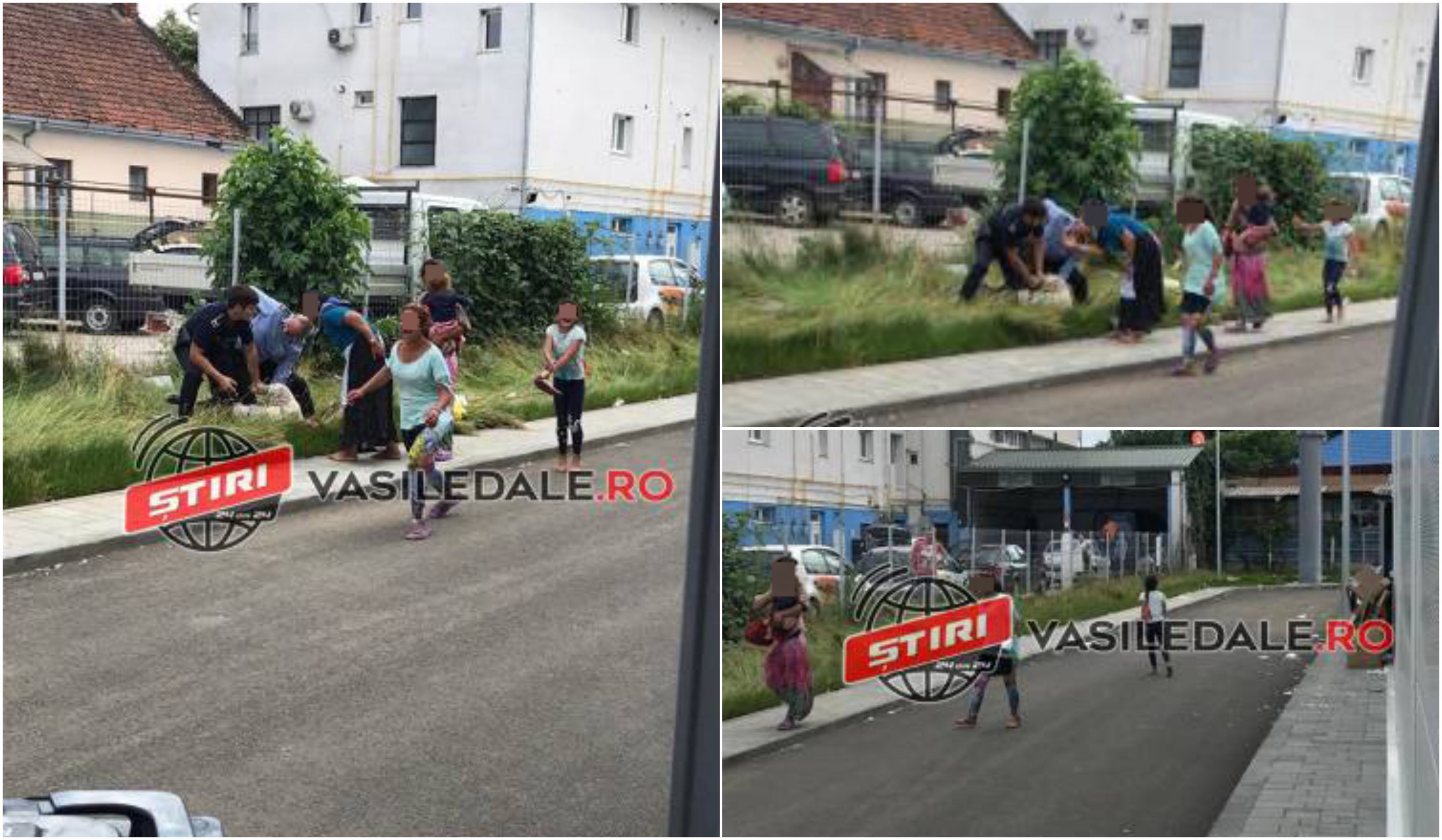 FOTO/VIDEO. Tânără prinsă la cerșit în parcarea Kaufland. Încătușată de Poliție
