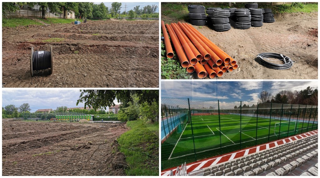 FOTOGALERIE. Bază sportivă ultramodernă, cu tribune și nocturnă, în Satu Mare!