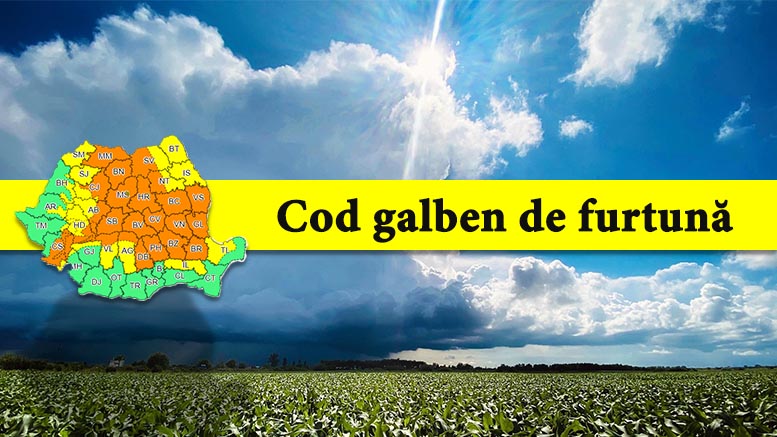 Satu Mare, sub Cod galben de furtună. Când expiră avertizarea meteo