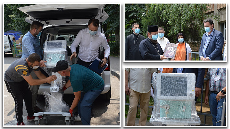 FOTO. Episcopia Ortodoxă, în lupta anti-COVID. Donație pentru Spitalul Județean