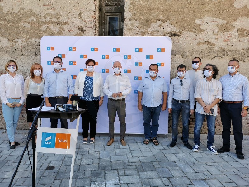 VIDEO. USRPLUS și-a prezentat candidații: Panait și Ciocan, tandemul pentru Satu Mare