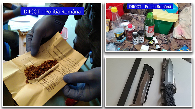FOTO. Descinderi masive în județele vecine la traficanţi de droguri din România şi Ungaria