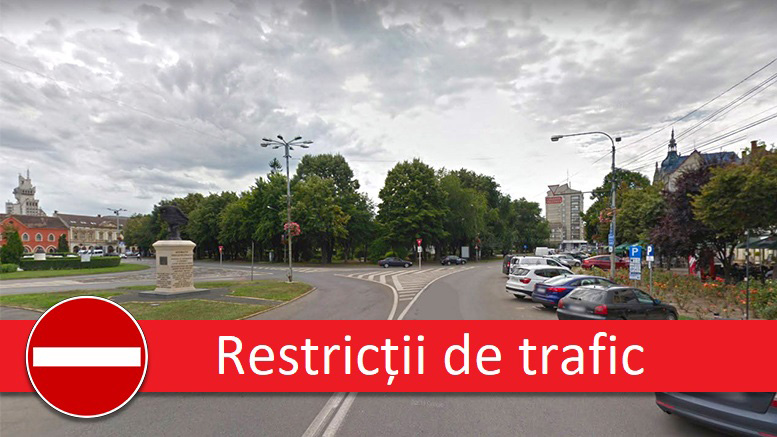 Restricții de trafic, în weekend, și în Piața Libertății. Anunțul polițiștilor sătmăreni