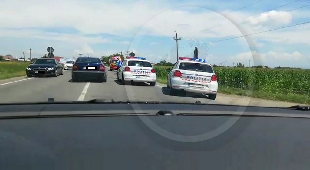 FOTO. Un nou accident rutier pe DN19, între Satu Mare și Botiz