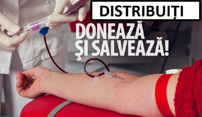 APEL UMANITAR. Centrul de Transfuzii Satu Mare are nevoie urgentă de sânge. Stocul este critic