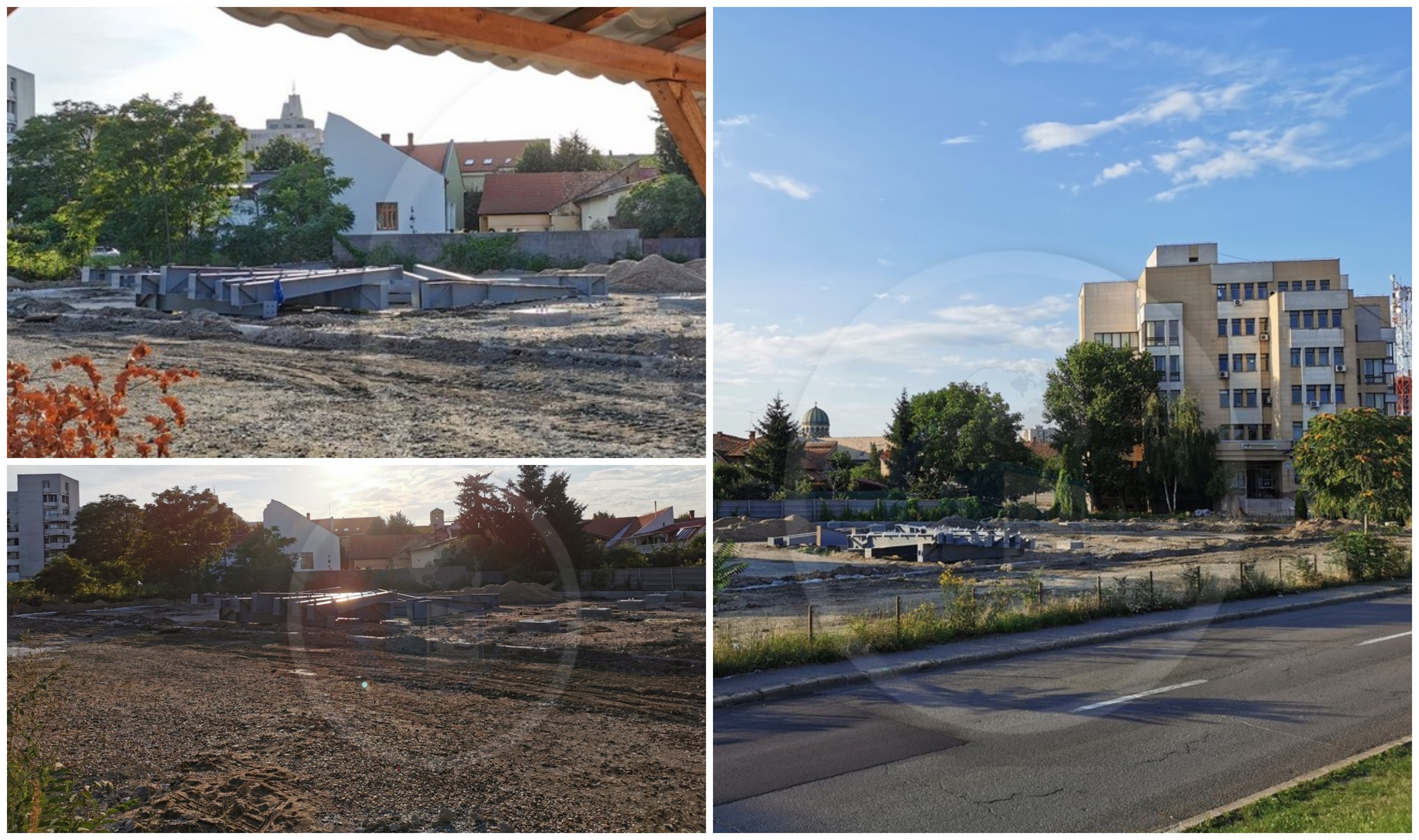 FOTOGALERIE. Un fost șef al Poliției Satu Mare își face mall lângă Finanțe!