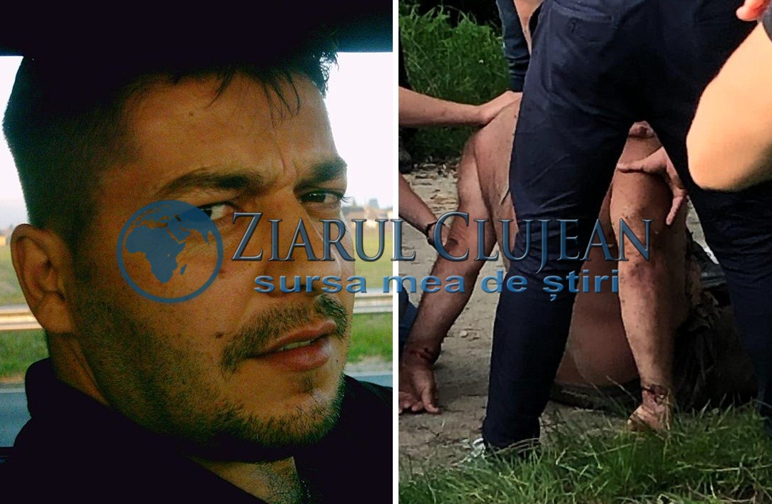 FOTO. Tatăl suspectat că și-a înjunghiat fiul în inimă, prins de polițiști