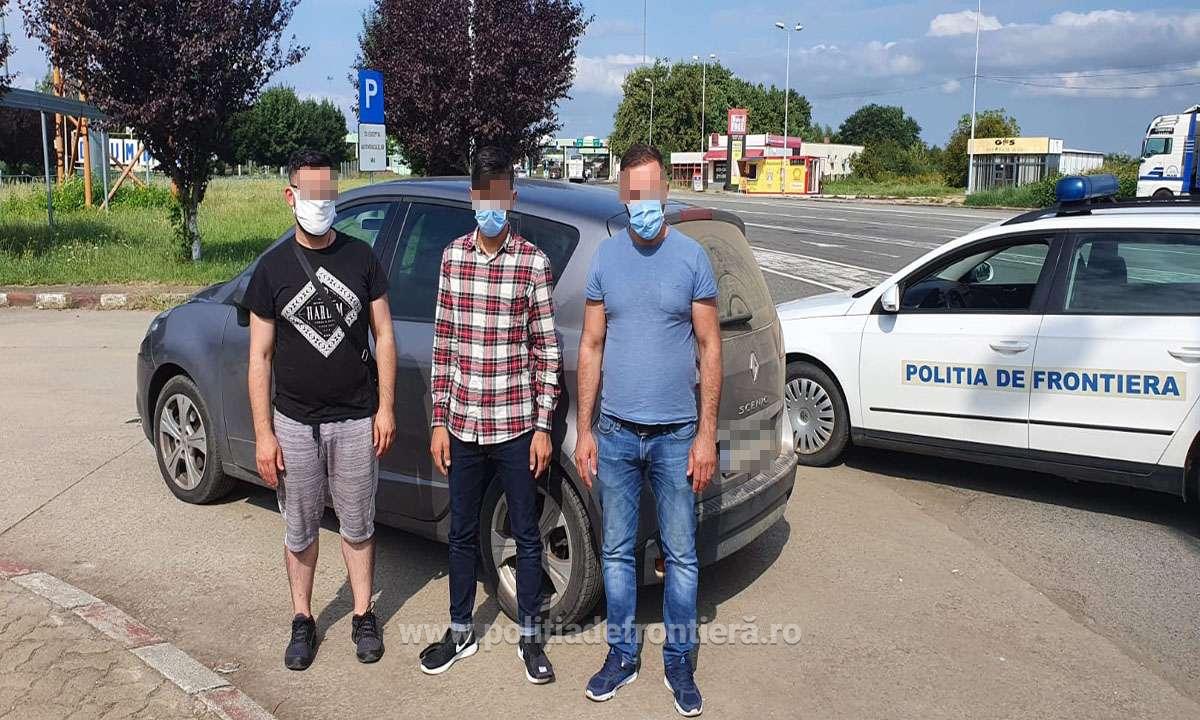 FOTO. Rețea de călăuzire a migranților, prinsă în flagrant în județul Satu Mare