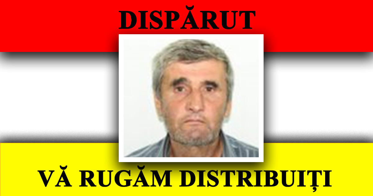 FOTO. Sătmărean dispărut de la domiciliu. Polițiștii cer ajutorul sătmărenilor