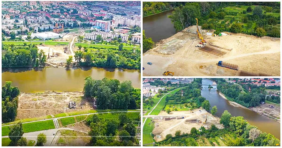 Anunț de mediu ”Organizare de șantier mal stâng și mal drept, aferentă investiției Pod peste râul Someș”