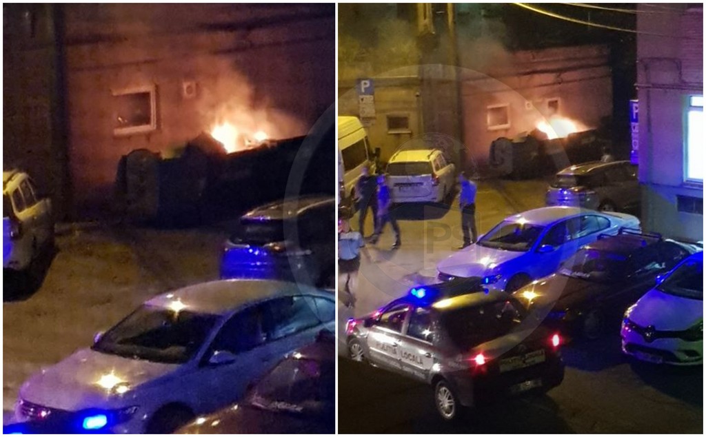 FOTO/VIDEO. Incendiu în centrul municipiului Satu Mare. Mobilizare de forțe ale pompierilor și polițiștilor