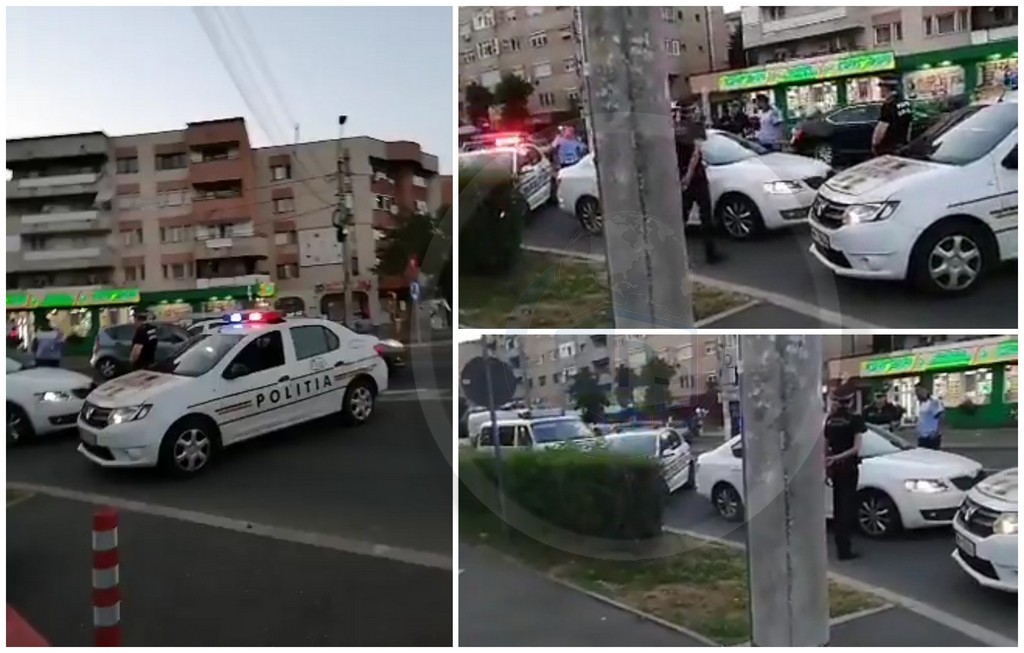 VIDEO. Acțiune în forță pe Drumul Careiului. Șofer oprit de patru echipaje de Poliție