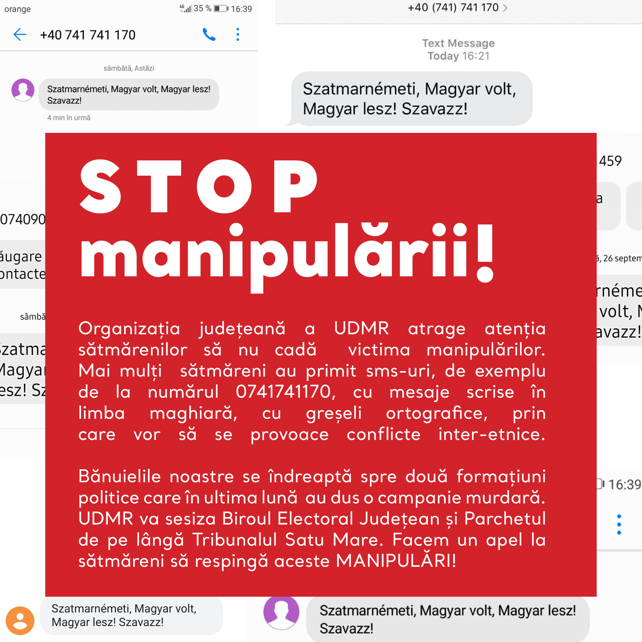 Scandal interetnic regizat la Satu Mare: ”Szatmarnémeti, Magyar volt, Magyar lesz!”